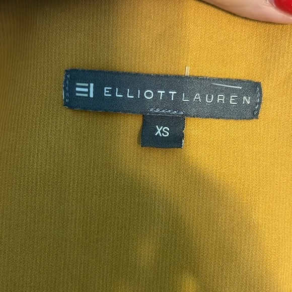 Elliott Lauren Corduroy Shirt Snap Front Closure Relaxed Fit Size XS Gold - Picture 8 of 9